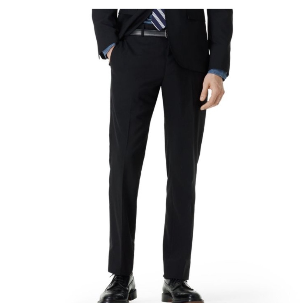Club Monaco Men' Wright Tailored Slim Fit Black Dress Trouser Pant Size 31 NWT